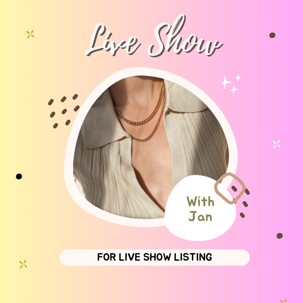 Posh Show Live Selling Listing